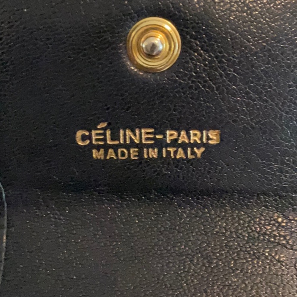 CELINE Vintage Cigarette Case Leather Navy - Picture 11 of 13